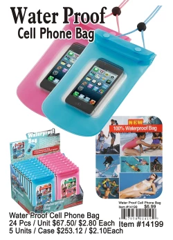 Water Proof Cell Phone Bag 24 Pcs.